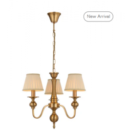 TELBIX-SIEDEL 3 LIGHT PENDANT W/SHADE